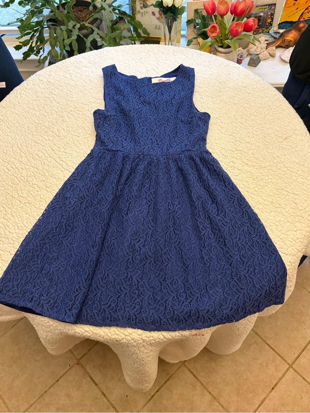 Emmelee for F.C. Royal Blue Lace Fit & Flare Dress